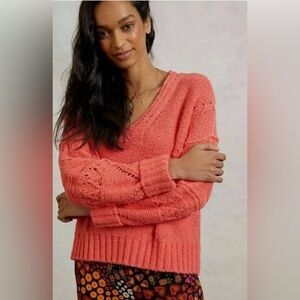 NWOT Anthropologie Pilcro Marla V-Neck Sweater